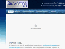 Tablet Screenshot of diagnosticsllp.com